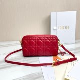 High Quality Dior Caro Bag Brown Supple Cannage Calfskin Fashion