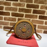 Best Beige Disney x Gucci round shoulder 603938 Copy bag