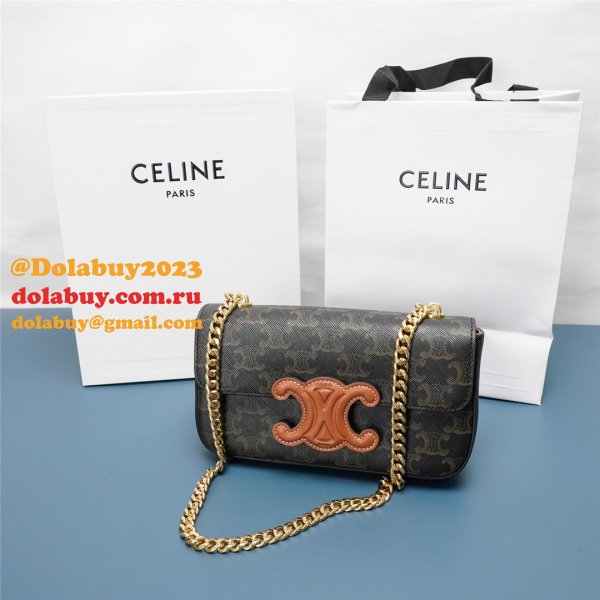 Fake Cheap Wholesale Celine Triomphe Handbags 21CM