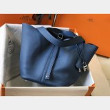 Designer Hermes Picotin Bags 18/22CM Silver Copy Best Online