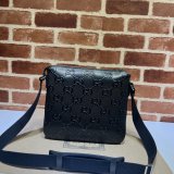 We Offer High-Quality Copy Black Gucci Signature Messenger 406410 Bag