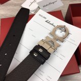 Ferragamo Belts Perfect High Quality Perfect 35 mm Black