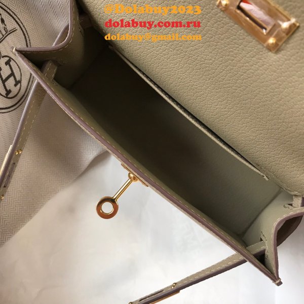 Earth yellow Mini Kelly Hermes Inspired Handbags