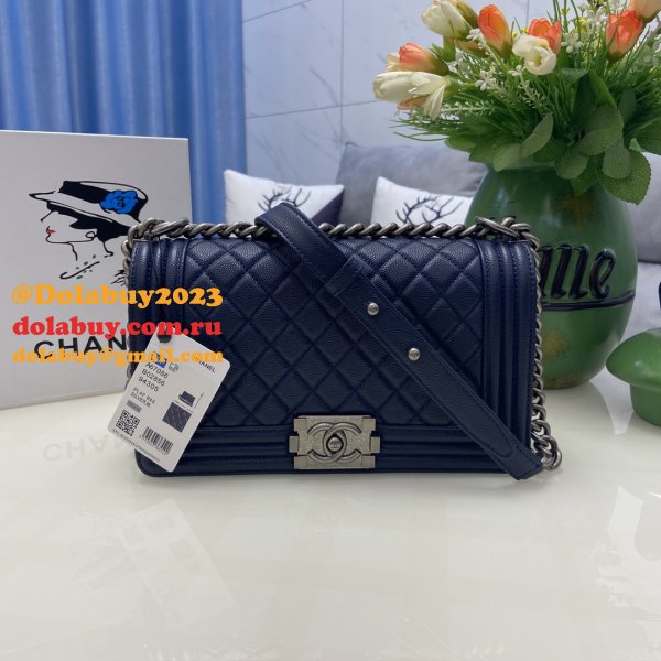 Perfect CC Le Boy Flap Bag caviar leather 25CM