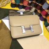 Hermes Constance Bag 23cm Epsom Leather Apricot Copy