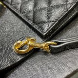 Fashion YSL 617662 Monogran clutch in quilted grain de poudre embossed Outlet