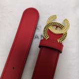 Top Quality Wholesale CC Double C Belt Red Width 3.0cm 1135