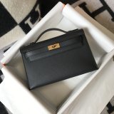 UK Hermes EPSOM LEATHER Mini Kelly Pouchette