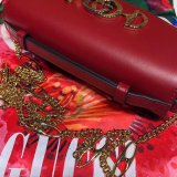 7 Star Gucci 564718 Strawberry Print Leather Zumi Mini Top Quality Bag