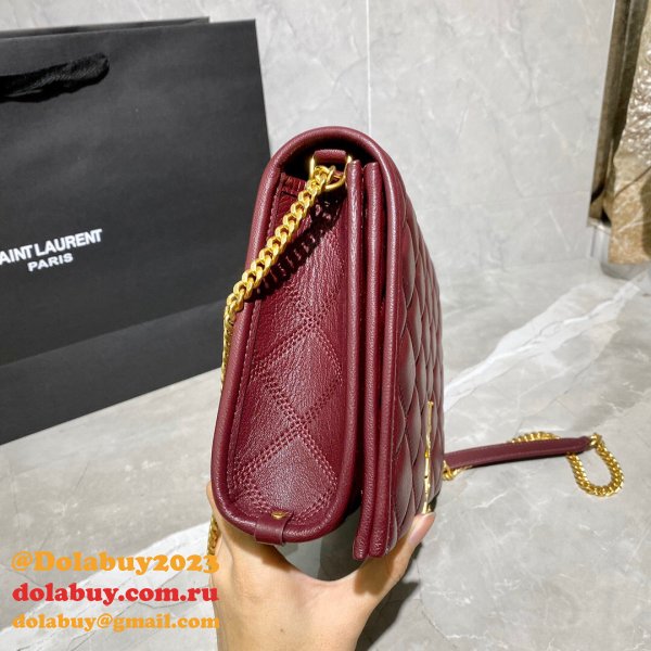 Duplicates Saint Laurent Becky Large chain bag in quilted lambskin