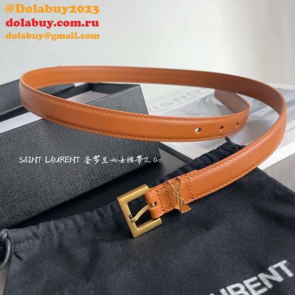 7 Star Best SAINT LAURENT 1:1 MirrorS BELT FOR SALE 20MM/30MM