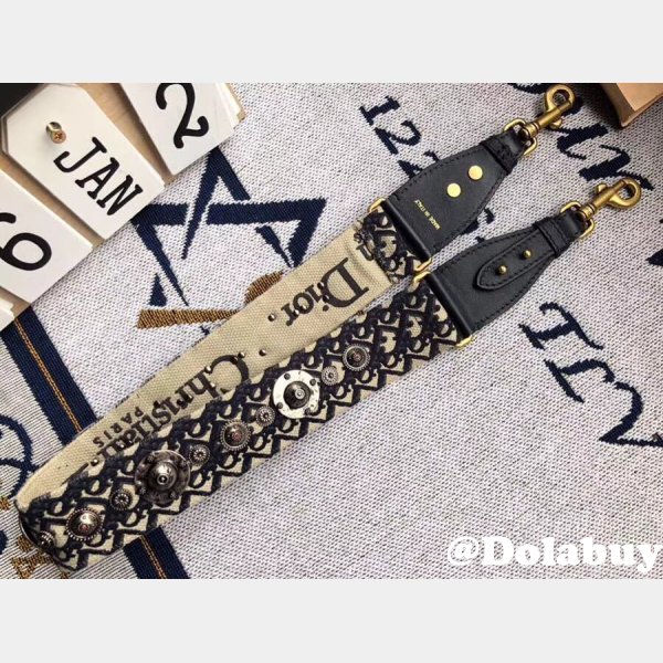 Fashion Christian Dior SHOULDER Embroidery STRAP High Quality bag