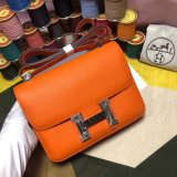 Hermes Constance Bag 23cm Epsom Leather Orange Replica