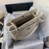 Shop CC Casual Style Calfskin Chain Leather Party White Replica