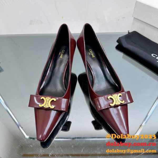 High Quality Designer Luxury Design Celine Heel 5cm Shoes