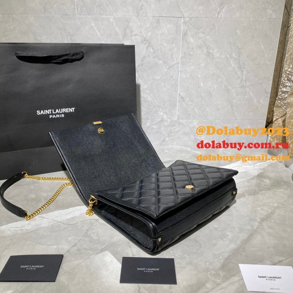 Duplicates Saint Laurent Becky Large chain bag in quilted lambskin