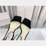 7 Star Jimmy Choo Alva Suede Sandals 1:1 Mirror Heel 8.5 cm Shoes