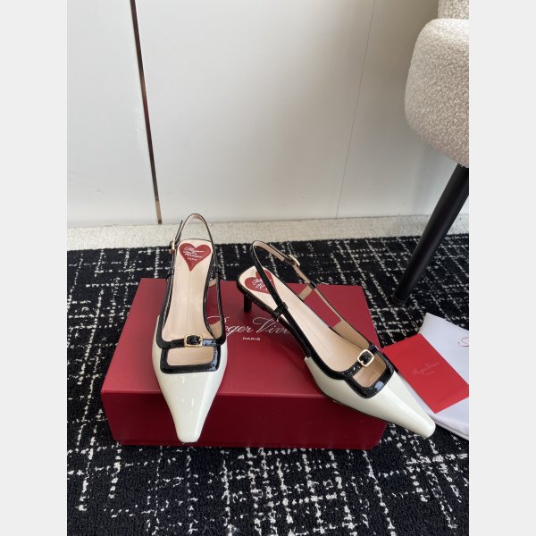 Roger Vivier Wholesale Slingback Heels Designer Luxury Shoes