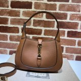 Fashion Quality Fake Gucci 636709 Jackie 1961 natural grain bag