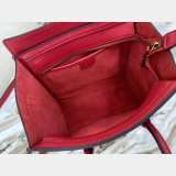 Celine Copy Red Luggage Nano Shopper 168243 Women's Leather