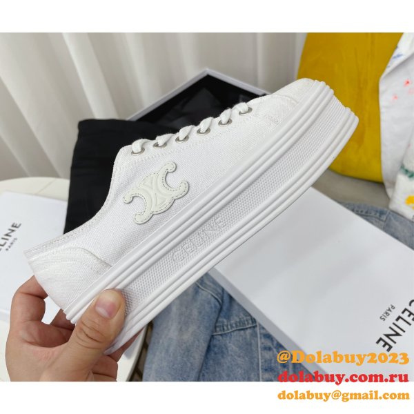 Buy 2022 Perfect Celine Platform Canvas Shoes Online