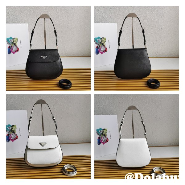 High Quality Prada Cleo Brushed Fashion Leather Shoulder Bag