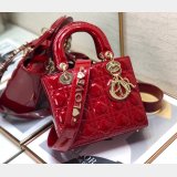 Knockoff DIOR LADY MY ABC Wholesale PATENT LEATHER HANDBAG 20cm