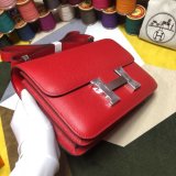 Hermes Constance Bag 23cm Epsom Leather Red Best