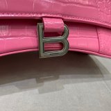 Balenciaga Cheap Women's Hourglass S top handle bag Pink