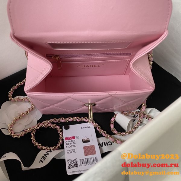 Top Quality UKs Shiny Box Tote 1:1 Mirror AS4469 Bag