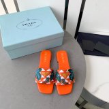 Cheap High End Duplicate Prada Braided Flower Embroidered Flats Shoes