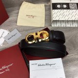 Ferragamo Belts Perfect High Quality Perfect 35 mm Black