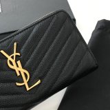 Perfect Saint Laurent Knockoff Wallets & Card Cases Black