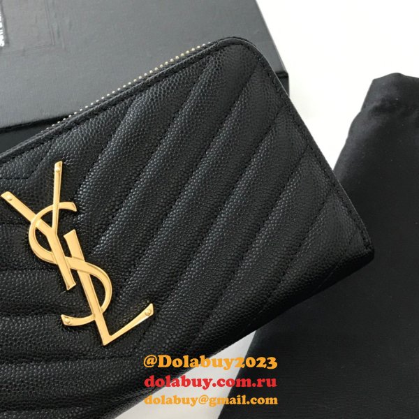 Perfect Saint Laurent Knockoff Wallets & Card Cases Black