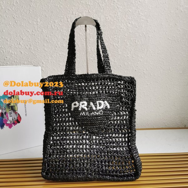 Top Quality PRADA Raffia tote bag Luxury