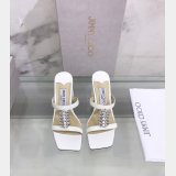 Top Designer Flat Sandals Jimmy Choo Heel 7 cm High Designer Shoes