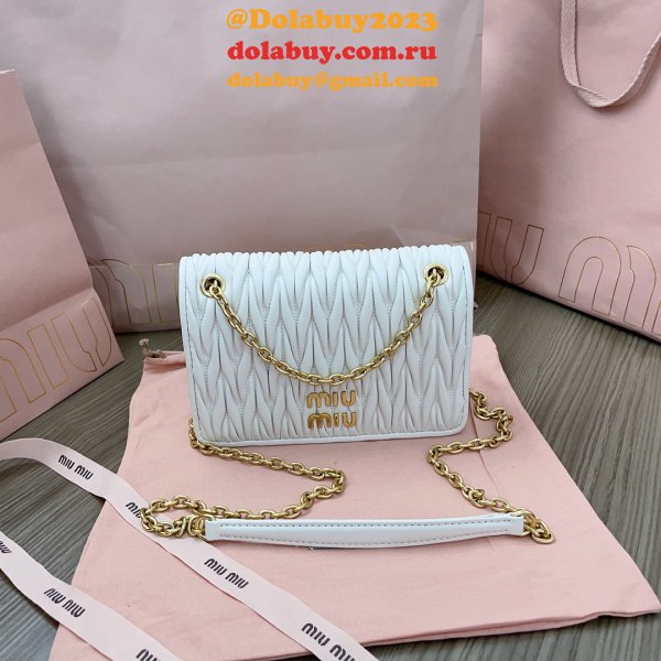 Copy High Quality 5BP065 Cheap Miu Miu Matelasse Bags