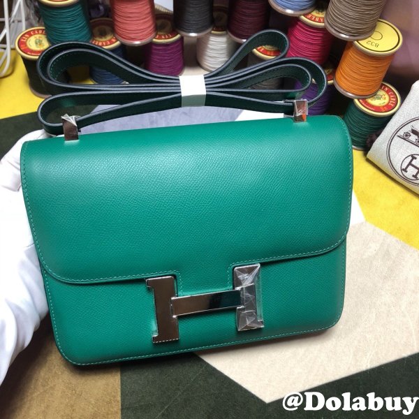 Hermes Constance Bag 23cm Epsom Leather Green Top Quality