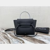 Wholesale Celine Leather Nano Belt Bag in Black