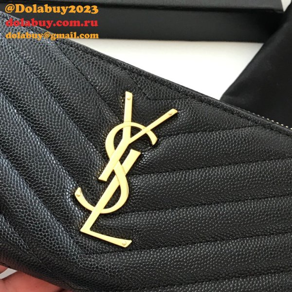 Perfect Saint Laurent Knockoff Wallets & Card Cases Black