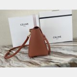 1:1 Mirror Celine Ladies Yellow Nano Belt Bag In Laminated Calfskin