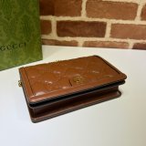 Gucci Our Best Designer 723787 GG Matelassé Chain Wallet