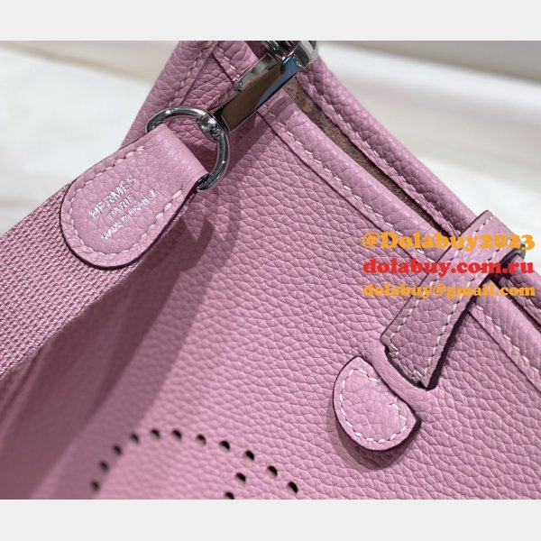 Hermes Knockoff Mini Evelyne TPM Bag Pink