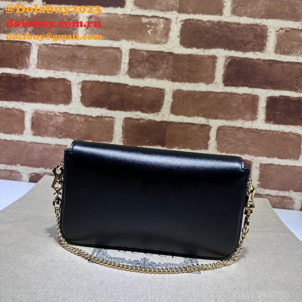 High Quality 752002 Horsebit Black 1955 Designer Gucci Designer Bag