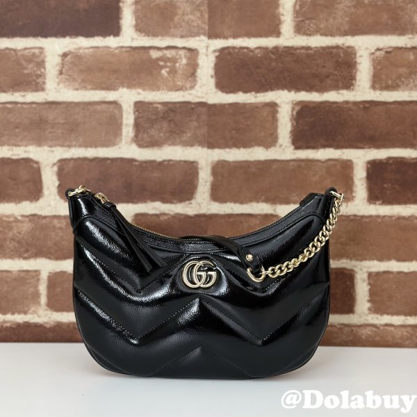 Copy GG Marmont Gucci 777263 Knockoff Shoulder Black Bag