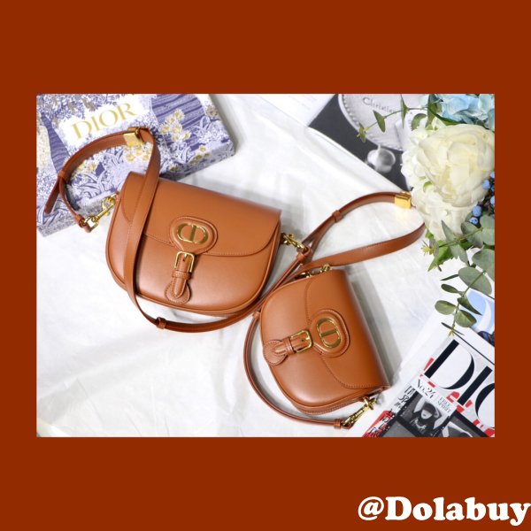 Copy Luxury Dior Bobby Bag Brown Box Calfskin