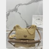 Wholesale Fashion 1:1 Mirror Prada Hobo raffia handbag