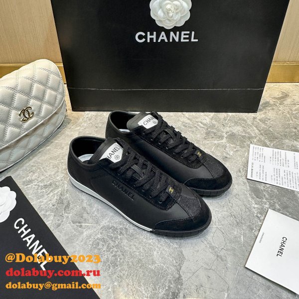 Copy chane Calf leather & calf suede sneaker 2024