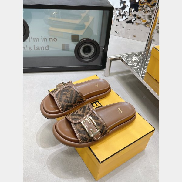 Duplicate Fendi Reflections Knockoff Sandals Shoes On Sale