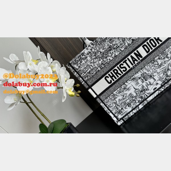 Fashion CD Book Tote Fake 36CM Christian Dior Bags